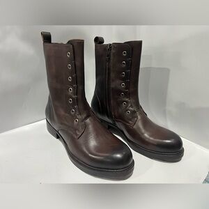 Vintage Foundry Co. Men's Classic Dark Brown Leather Boots